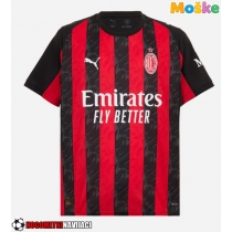 Moške Nogometnih dresov AC Milan Domači 2025-26 Kratki rokavi